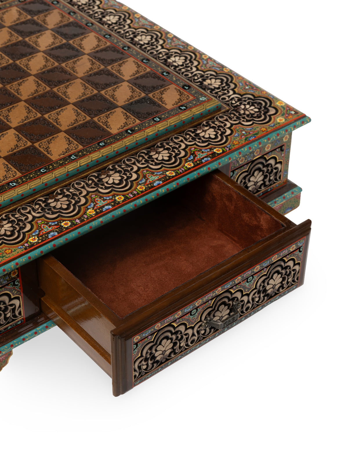 The Sultan Hand-Carved Walnut Chess Set