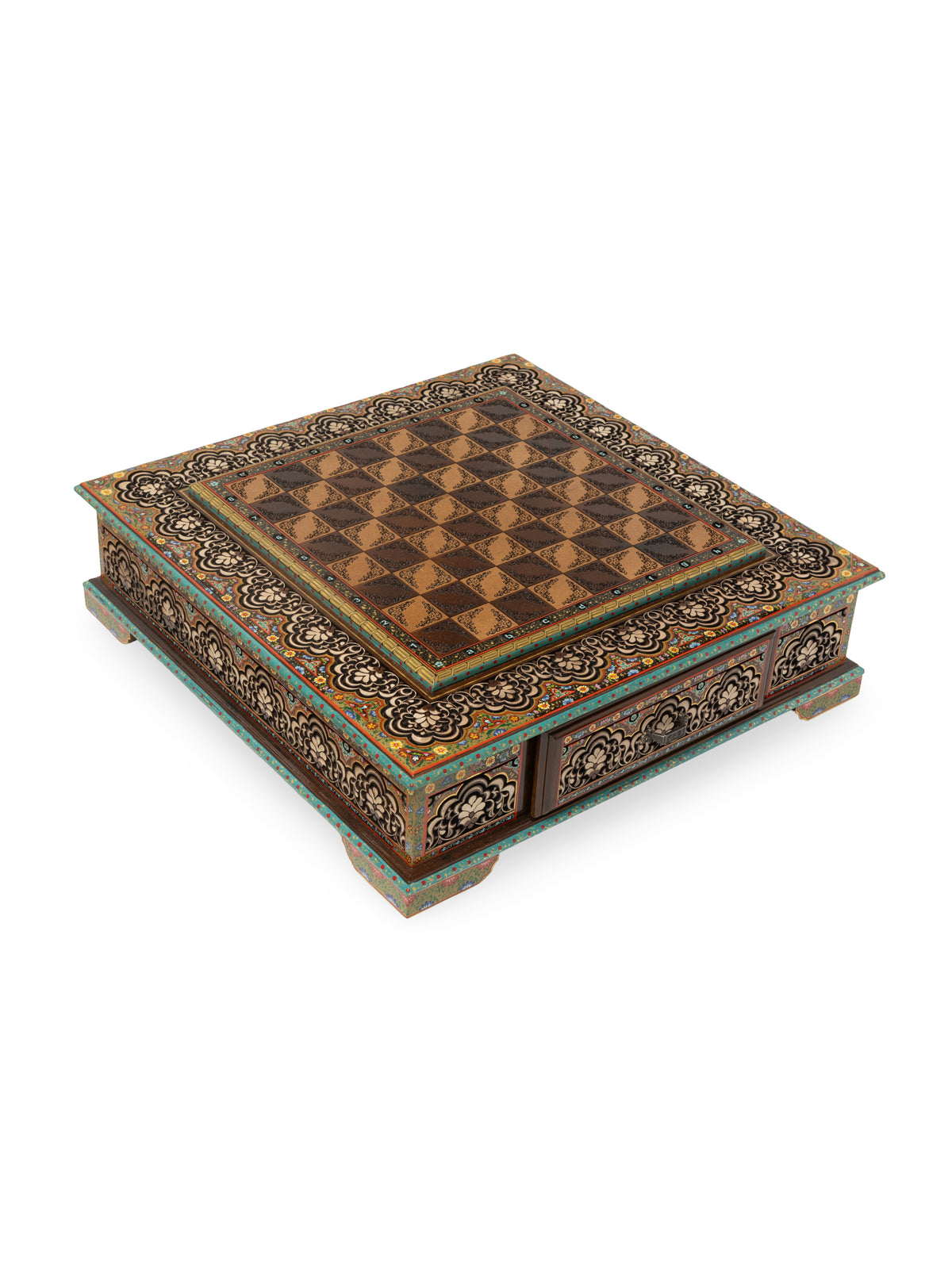 The Sultan Hand-Carved Walnut Chess Set